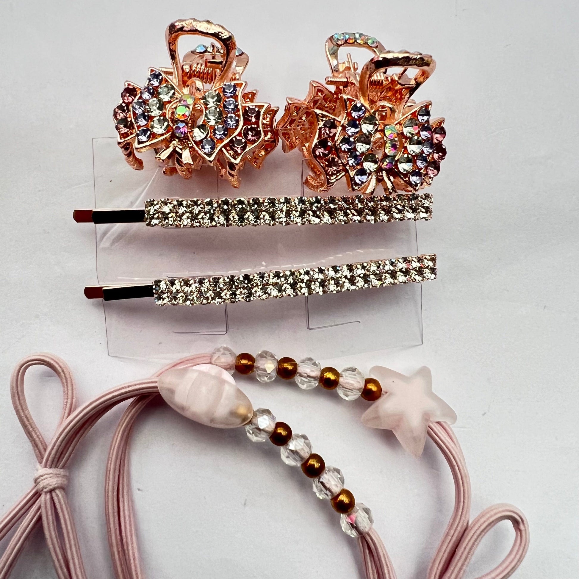 Set of Hair Accessories Hairbands Small Crystals Hair Claw Hair Clip