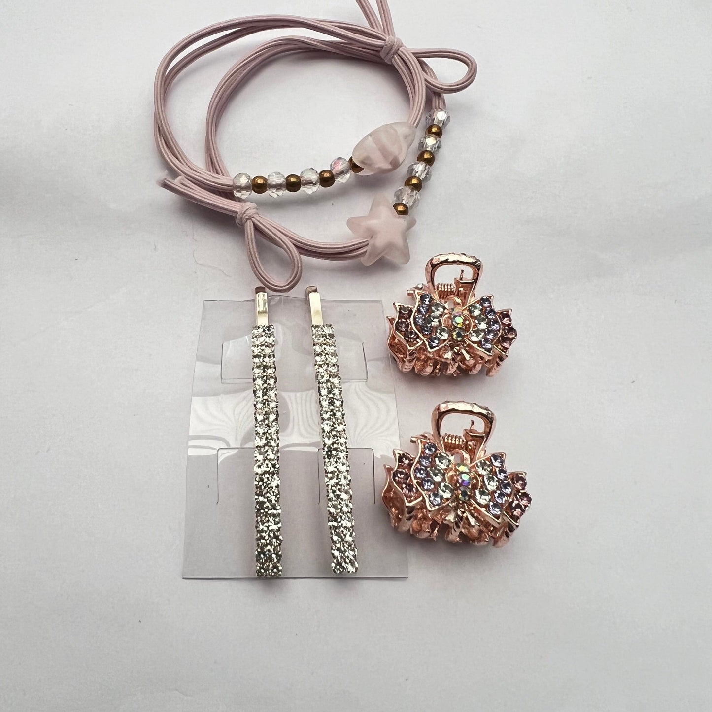 Set of Hair Accessories Hairbands Small Crystals Hair Claw Hair Clip