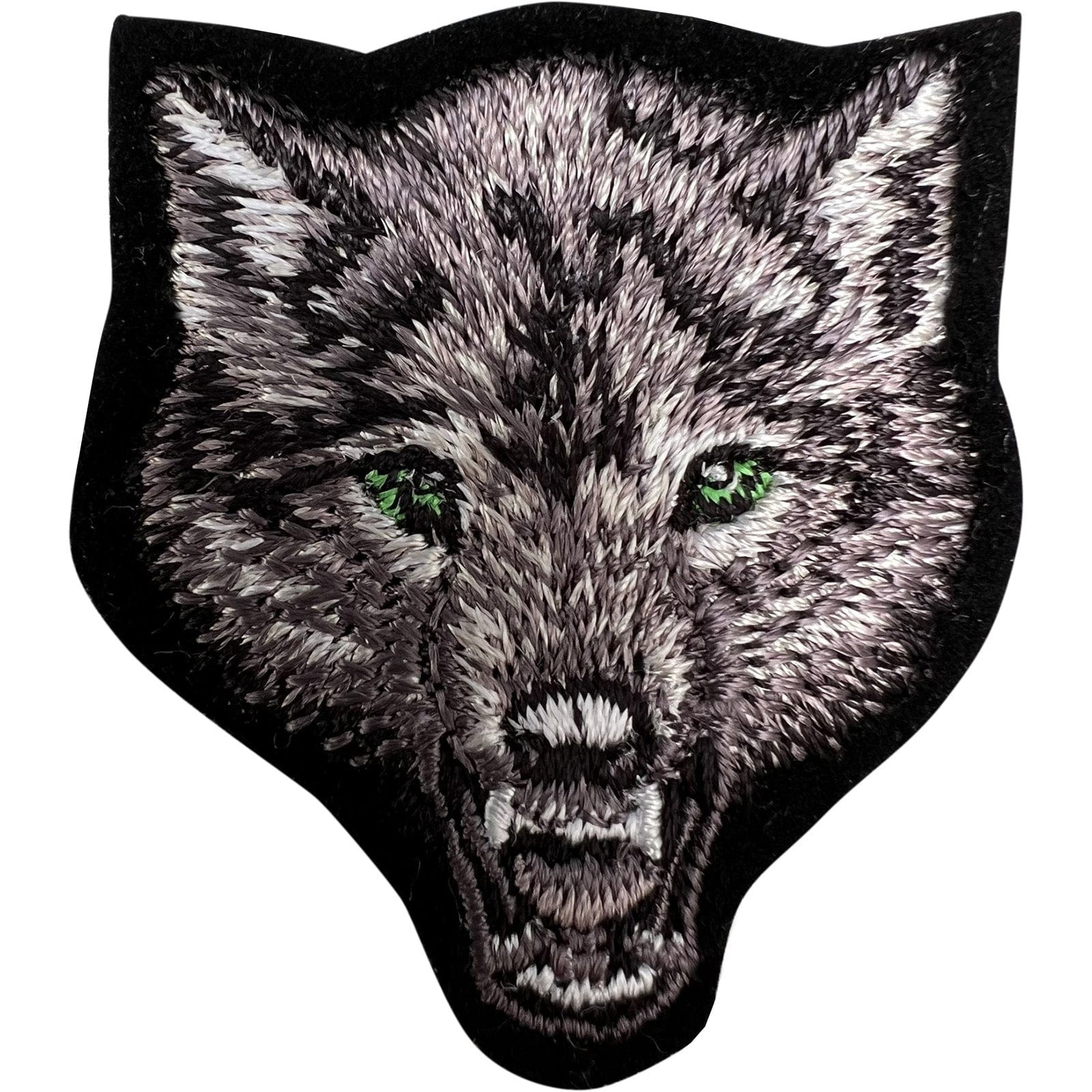 Small Wolf Patch Iron Sew On Clothes Cap Bag Animal Embroidery Embroidered Badge