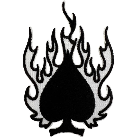 Spades Playing Cards Patch Iron Sew On Denim Jean Jacket Decal Embroidered Badge