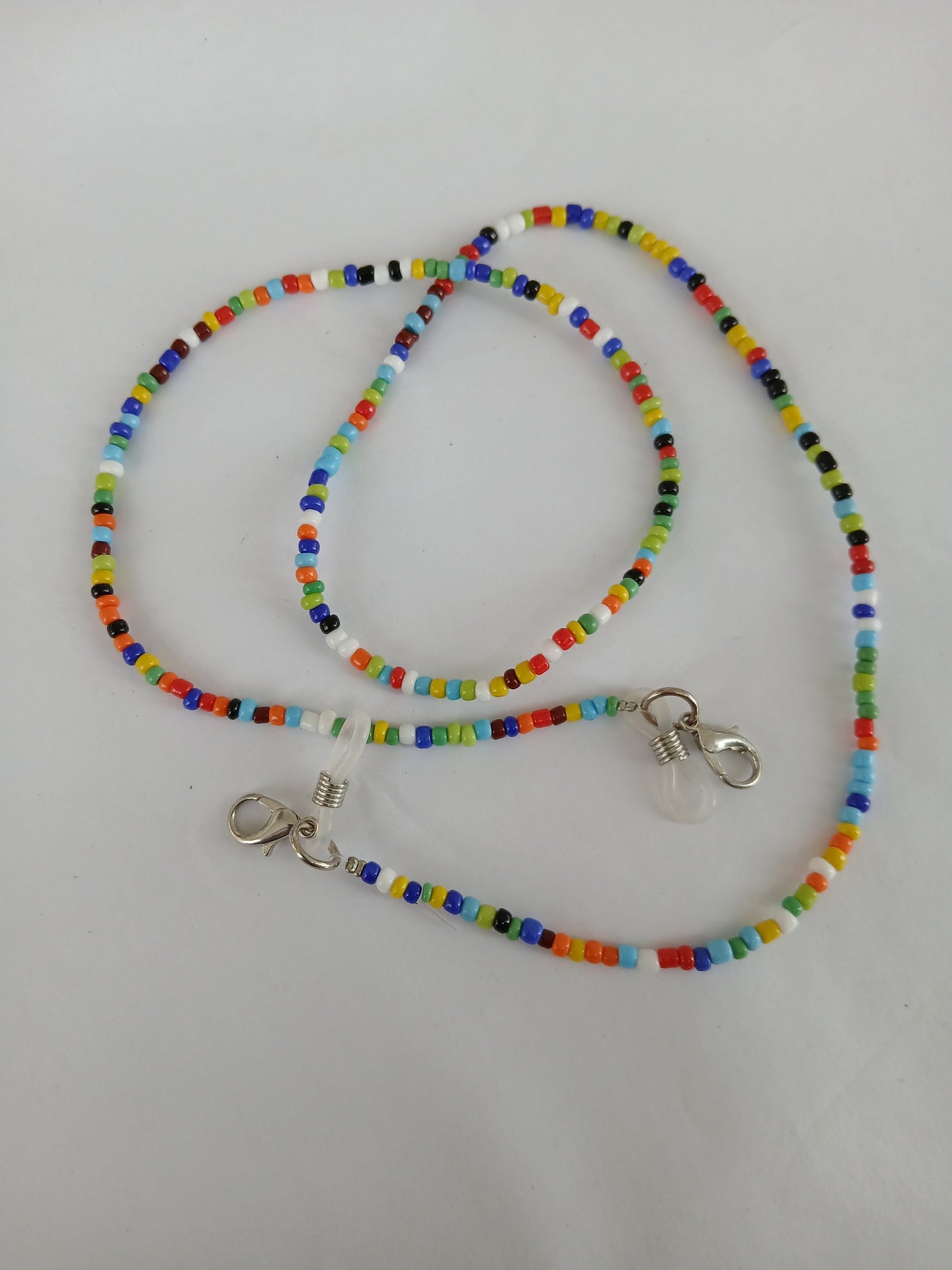 Sunglasses colourful bright beads chain glasses strap and accessories