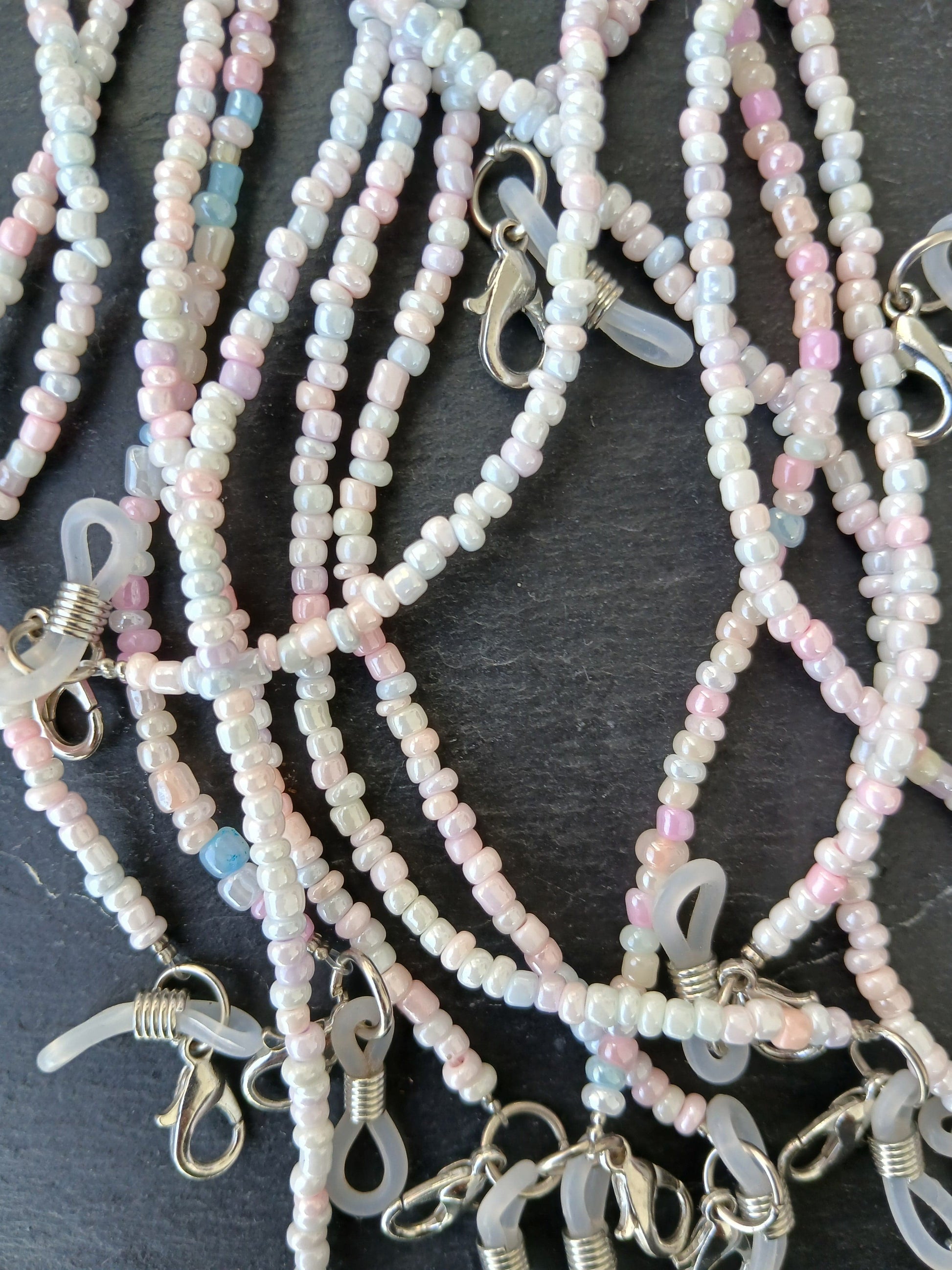 Sunglasses strap Pastel colour beads glasses chain accessories