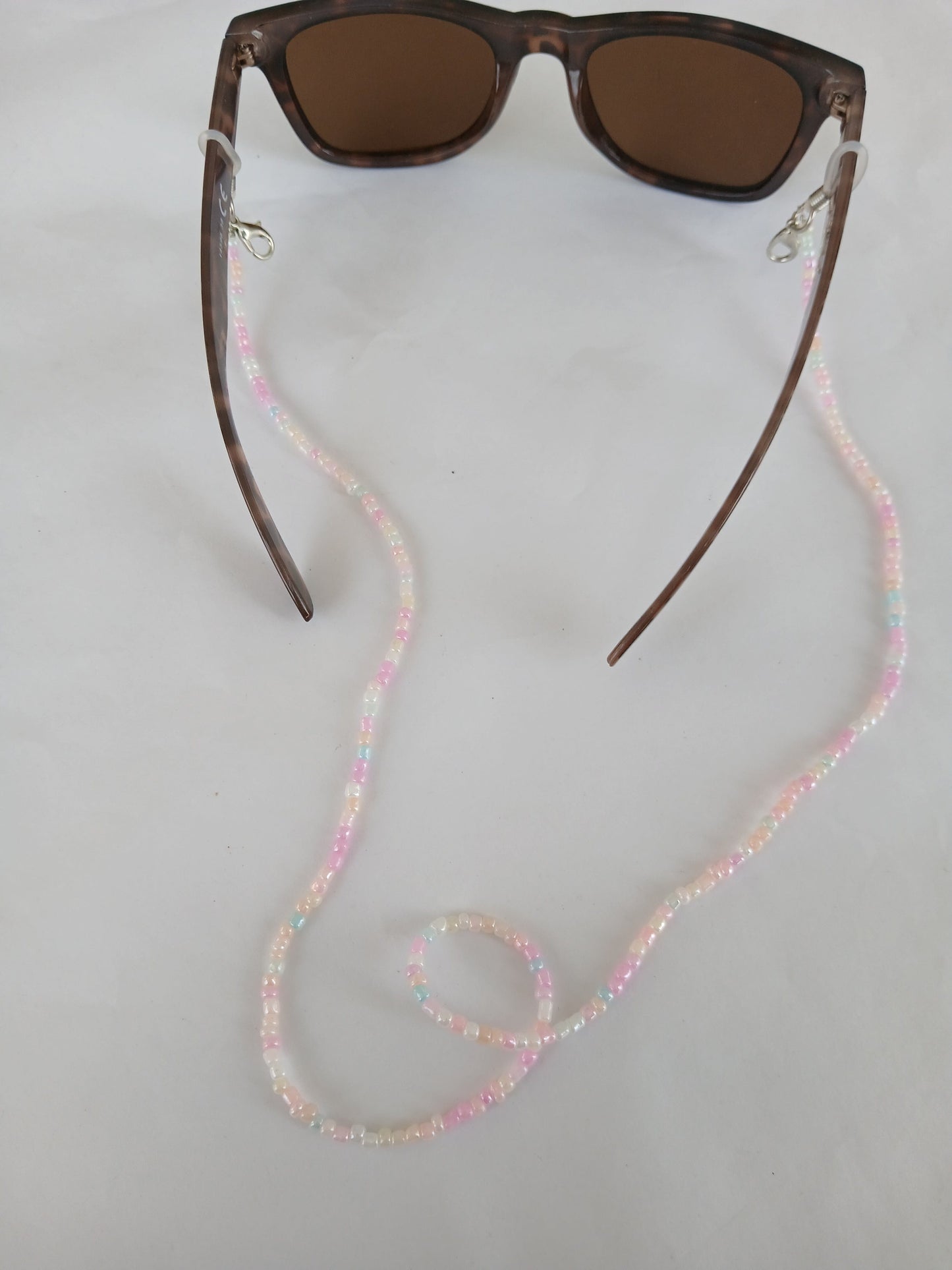 Sunglasses strap Pastel colour beads glasses chain accessories