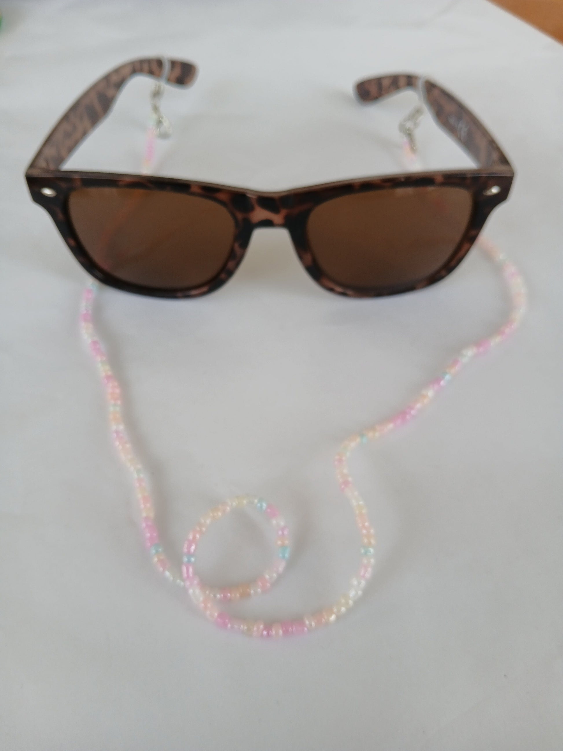 Sunglasses strap Pastel colour beads glasses chain accessories