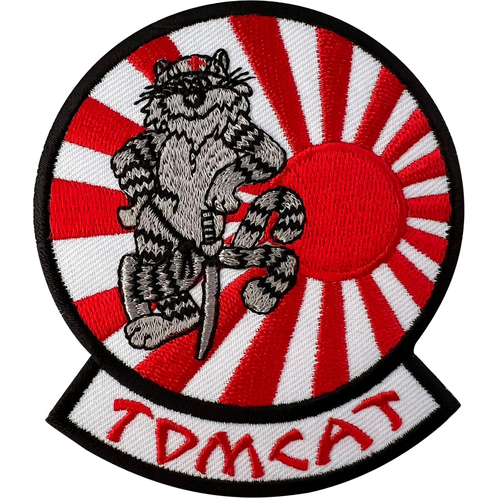 Tomcat Japan Rising Sun Flag Patch Iron Sew On Clothes US Navy Embroid
