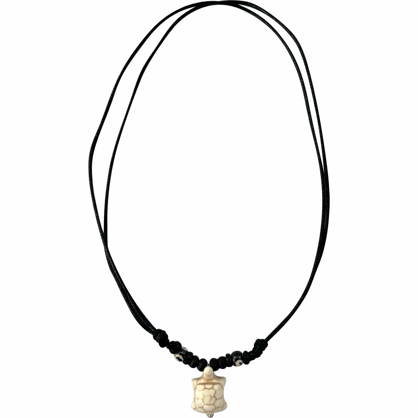 Turtle Tortoise Pendant Necklace Wood Beads Chain Mens Womens Girl Boy Jewellery