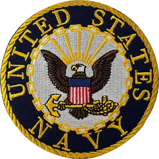 United States Navy Patch Iron Sew On Clothes USA US Military Embroidered Badge