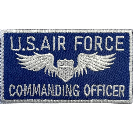 US Air Force Commanding Officer Patch Iron Sew On United States Embroidery Badge