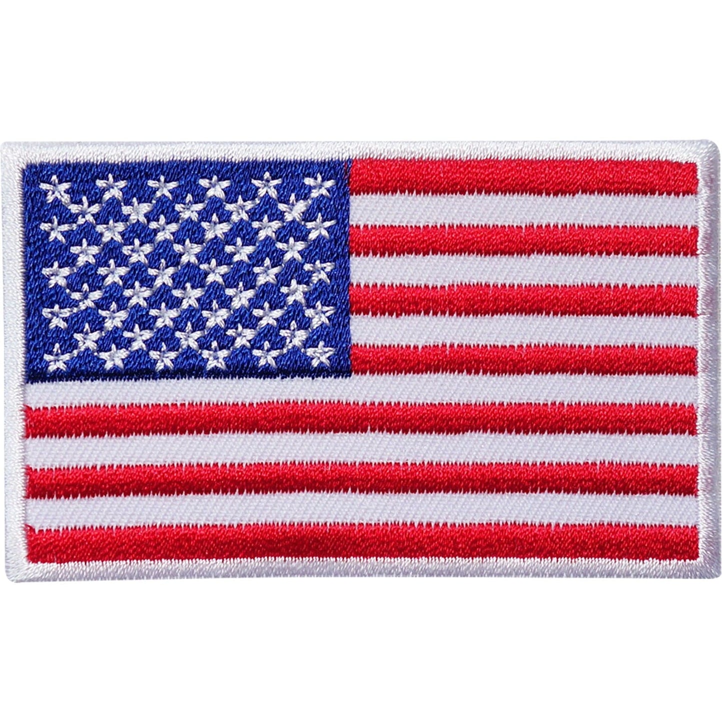 USA Flag Embroidered Iron / Sew On American Patch United States of America Badge