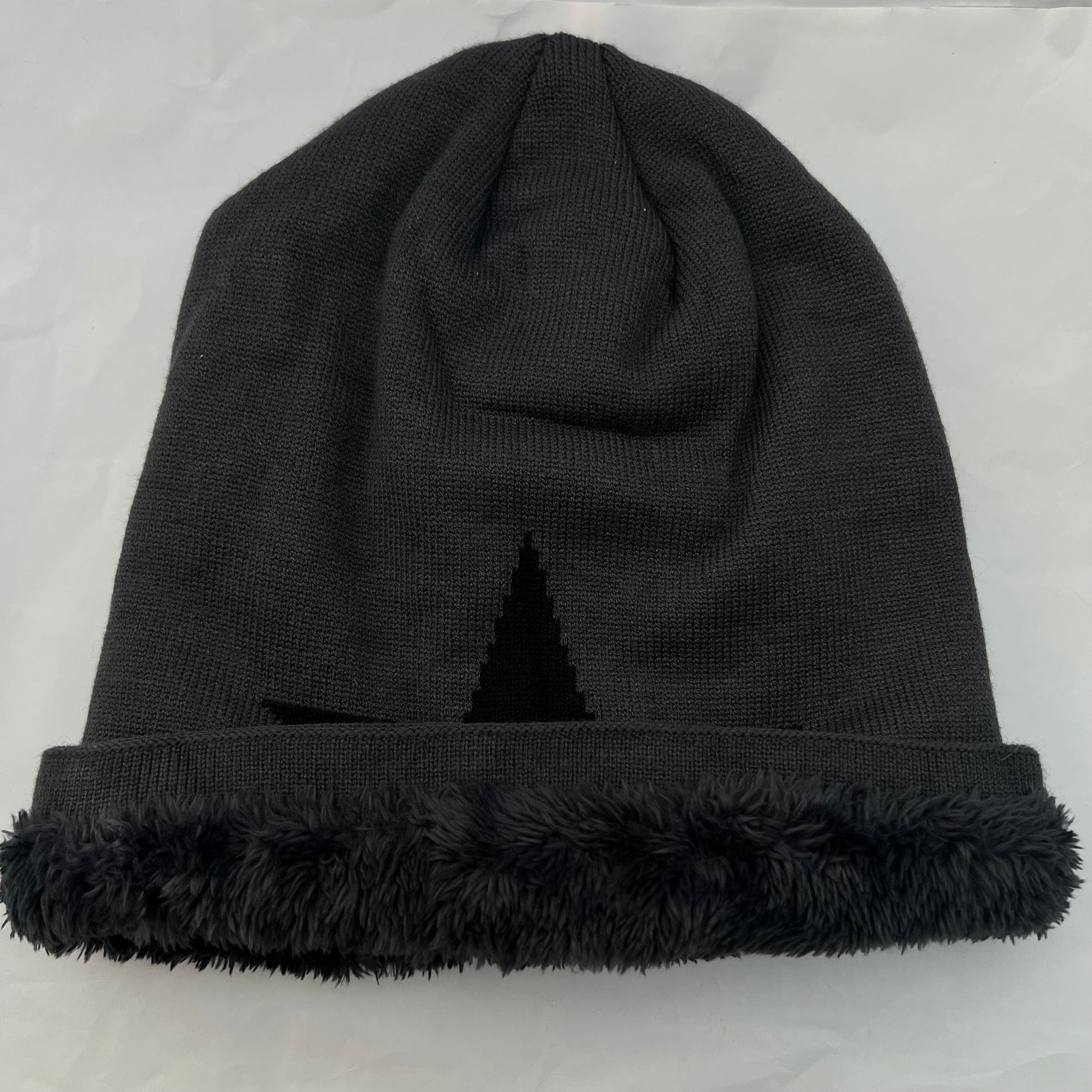 Warm Winter Beanie hat Insulated Thermal lined Comfort hat Star Grey Hat