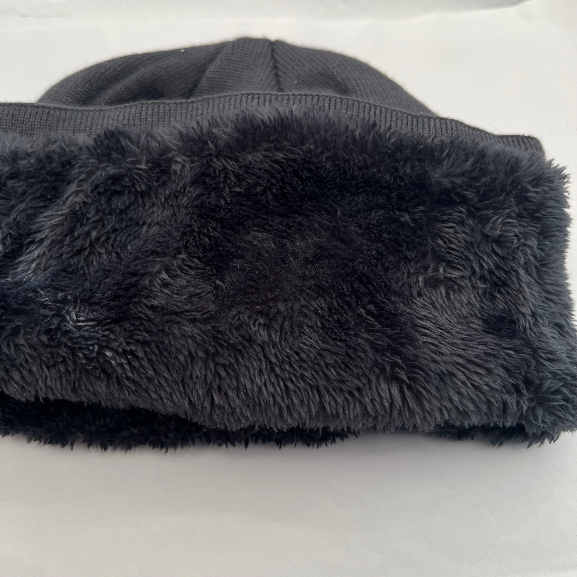 Warm Winter Beanie hat Insulated Thermal lined Comfort hat Star Grey Hat