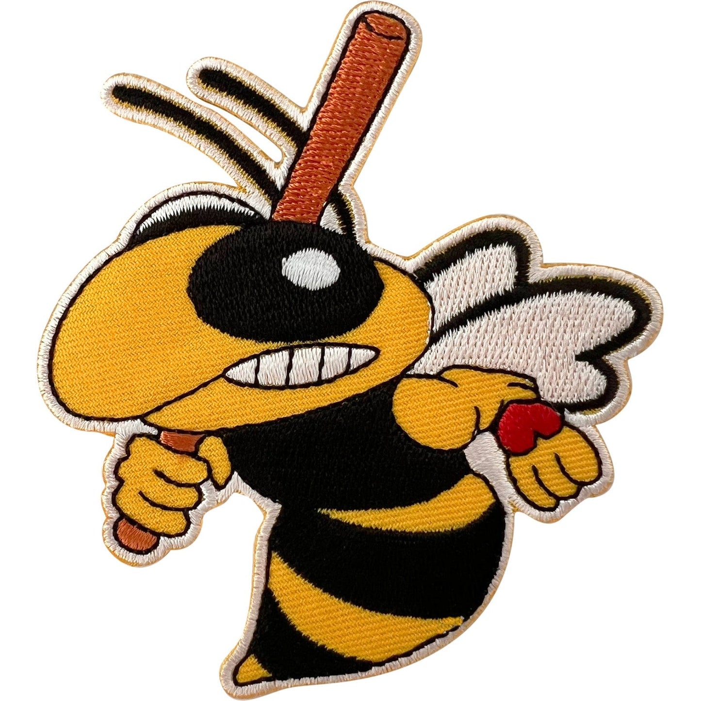 Wasp Baseball Bat Patch Iron Sew On Cap Jersey T Shirt Jacket Embroidered Badge