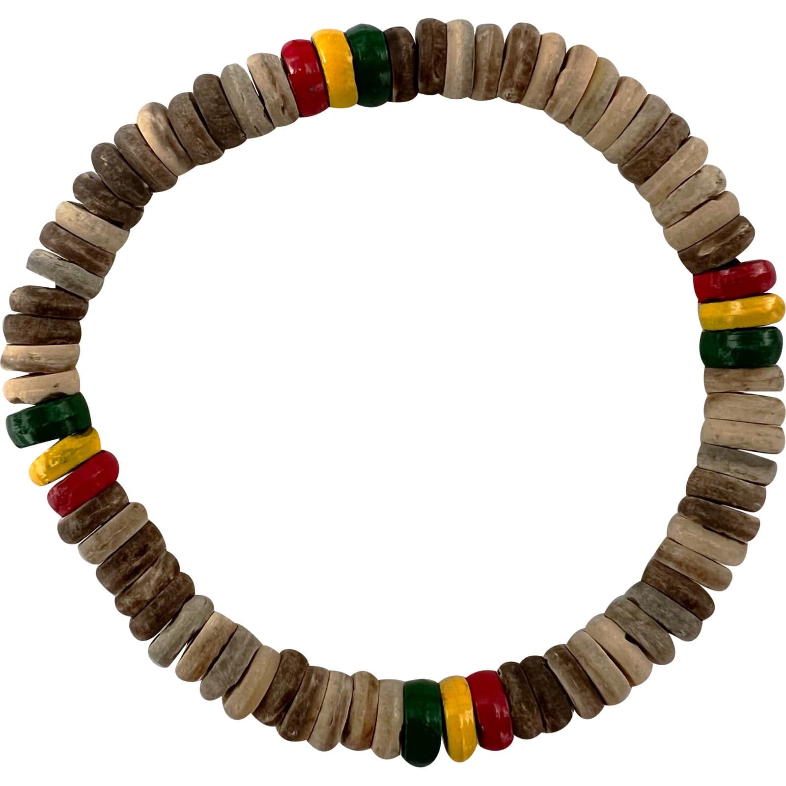 Wooden Bead Bracelet Wristband Bangle Mens Womens Handmade Wood Rasta