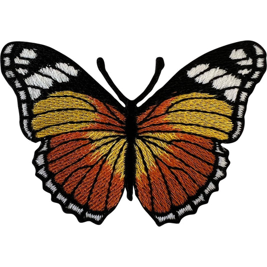 Yellow Orange Butterfly Patch Iron Sew On Jeans Dress T Shirt Embroidered Badge