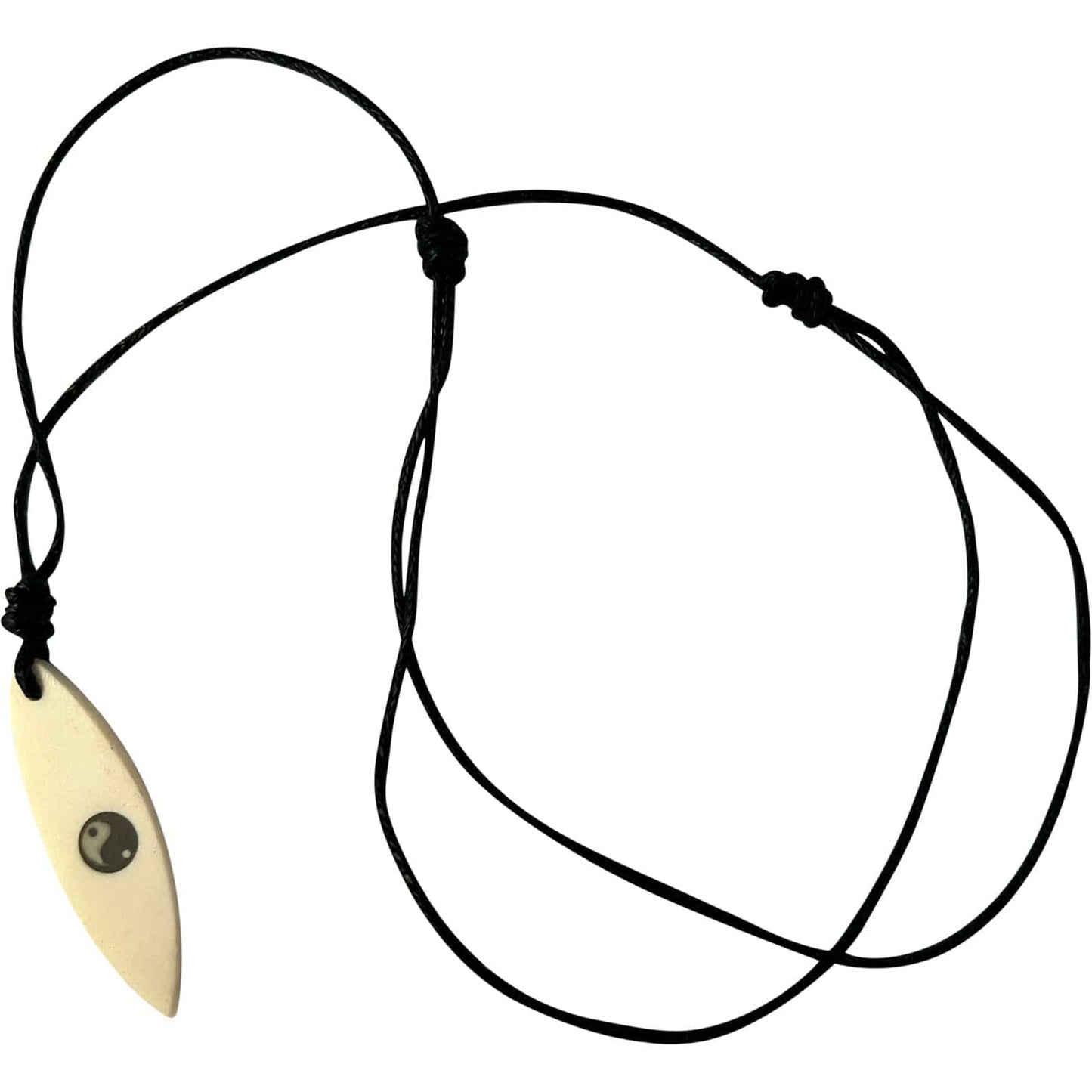 Yin and Yang Surfboard Pendant Necklace Chain Mens Womens Boys Girls Jewellery