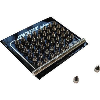 1 x Pair of Magnetic Clip On Silver Colour Spike Stud Earrings Mens Womens Kids