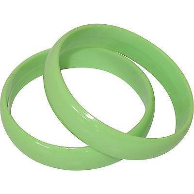 2 Green Bracelets Bangles Girl 80s Eighties 1980s Fancy Dress Costume Jewellery 2 Green Bracelets Bangles Girl 80s Eighties 1980s Fancy Dress Costume Jewellery