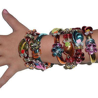 6 x Girls Kids Toddler Shiny Bead Bracelets Wristbands Bangles Childrens Jewelry 6 x Girls Kids Toddler Shiny Bead Bracelets Wristbands Bangles Childrens Jewelry