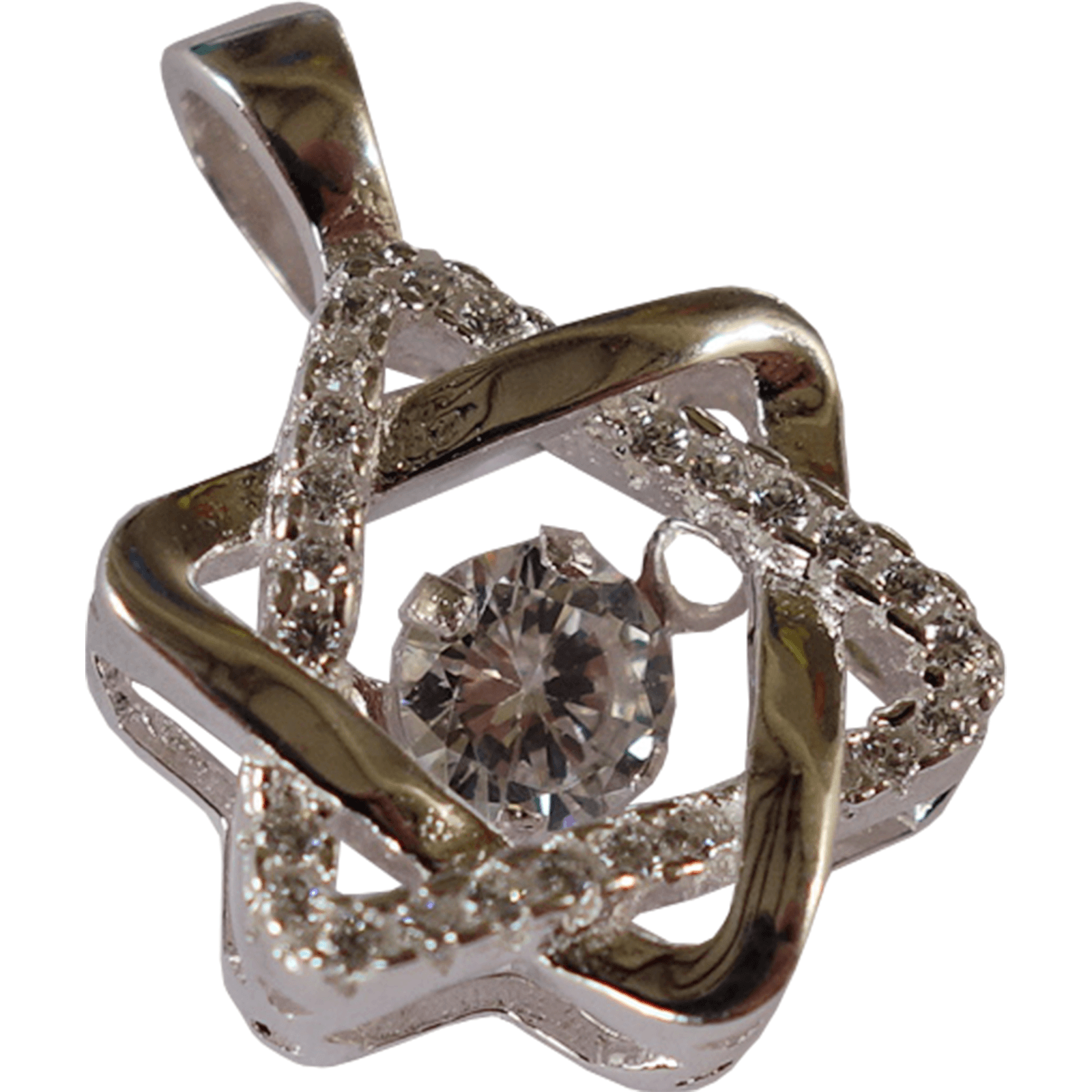 925 Sterling Silver 6 Point Star of David Pendant Womens Ladies Girls Jewellery