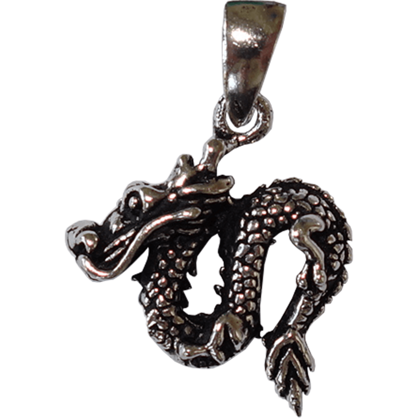 925 Sterling Silver Chinese Dragon Pendant Mens Womens Ladies Boy Girl Jewellery