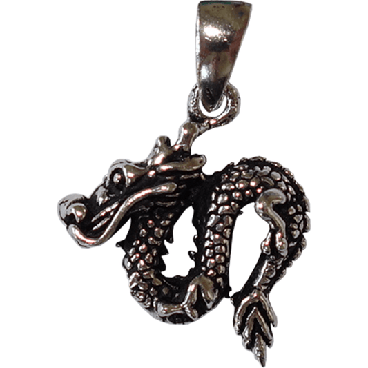 925 Sterling Silver Chinese Dragon Pendant Mens Womens Ladies Boy Girl Jewellery