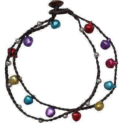 Ankle Bracelet Multicoloured Silver Bell Foot Anklet Chain Mens Womens Jewellery Ankle Bracelet Multicoloured Silver Bell Foot Anklet Chain Mens Womens Jewellery