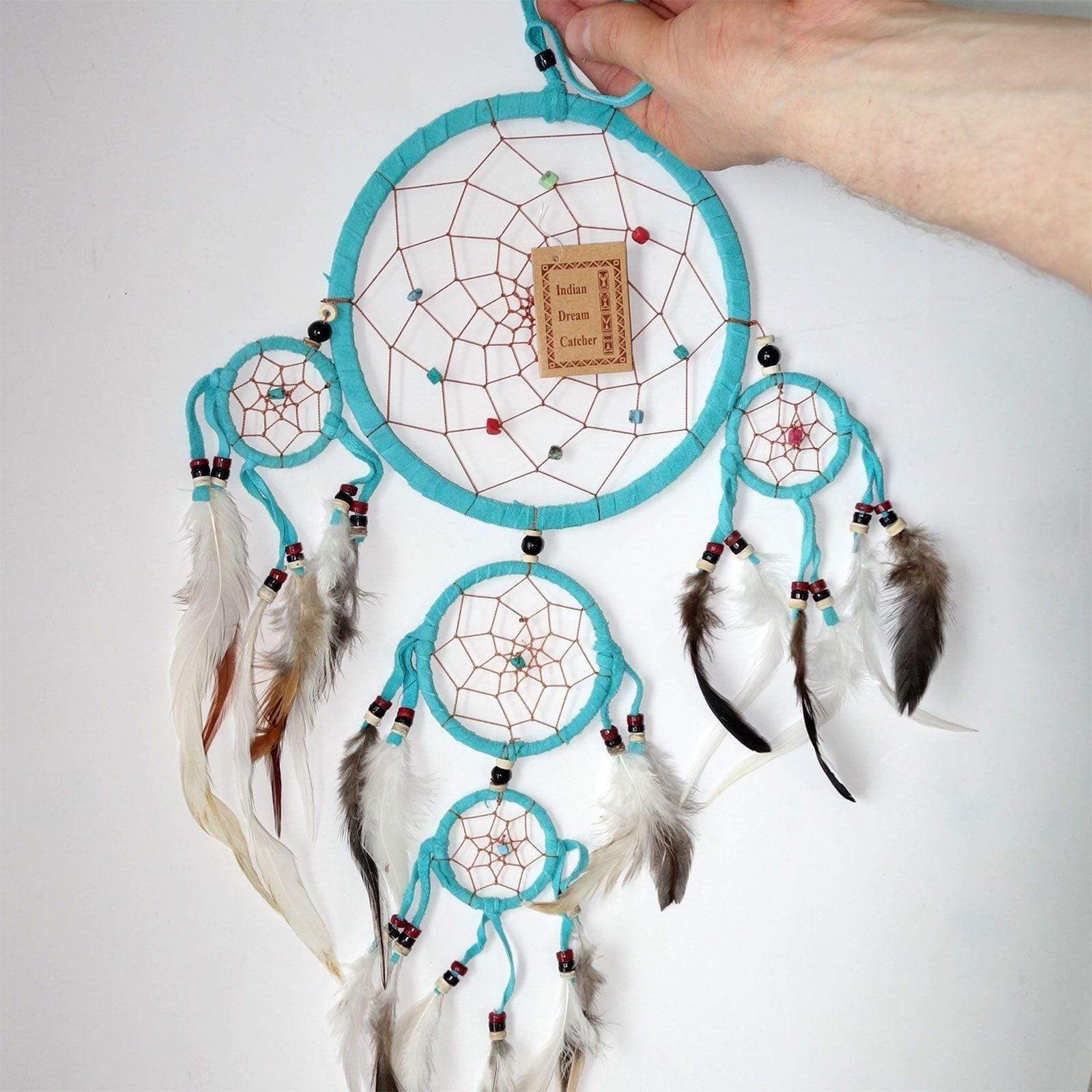 Aqua Green Handmade Dreamcatcher Medium Boys Girls Bedroom Decor Dream Catcher