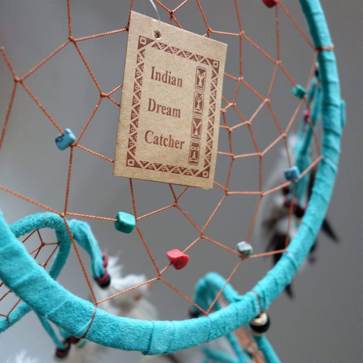 Aqua Green Handmade Dreamcatcher Medium Boys Girls Bedroom Decor Dream Catcher