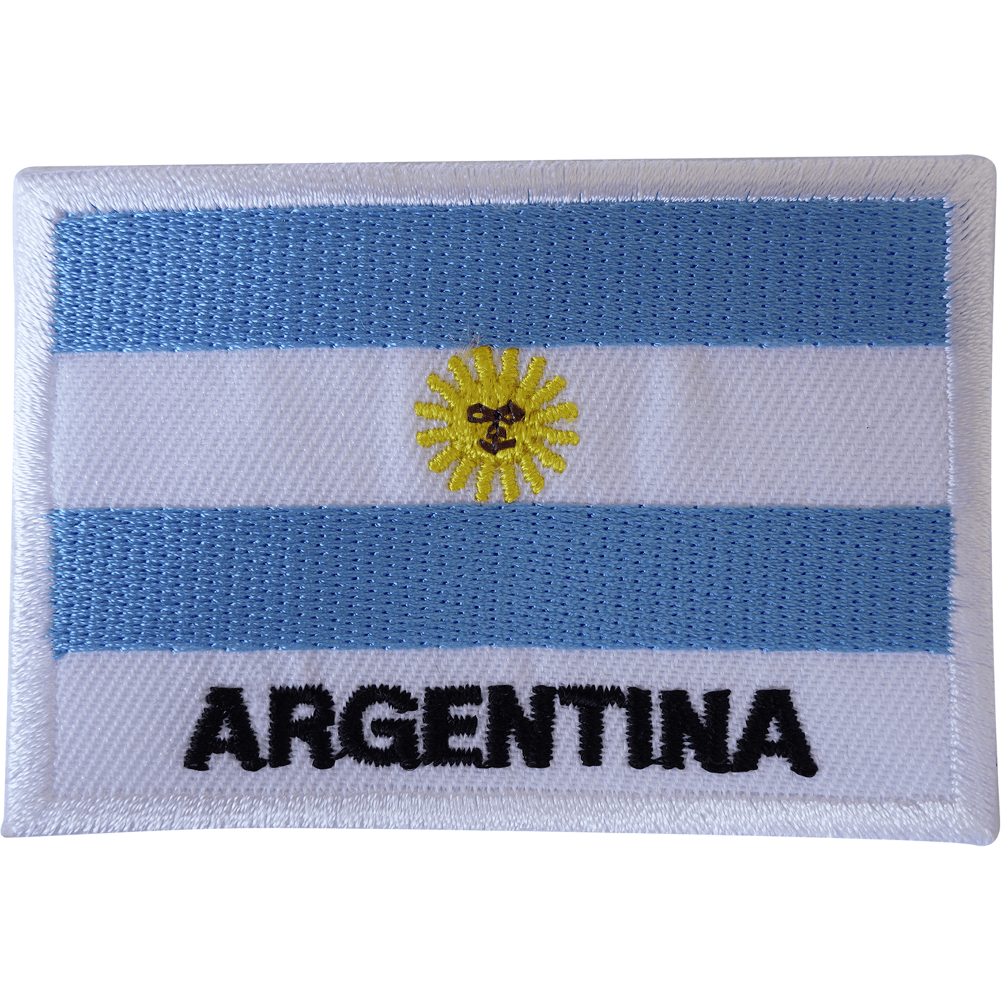 Argentina Flag Iron On Patch Sew On T Shirt Bag South America Embroidered Badge