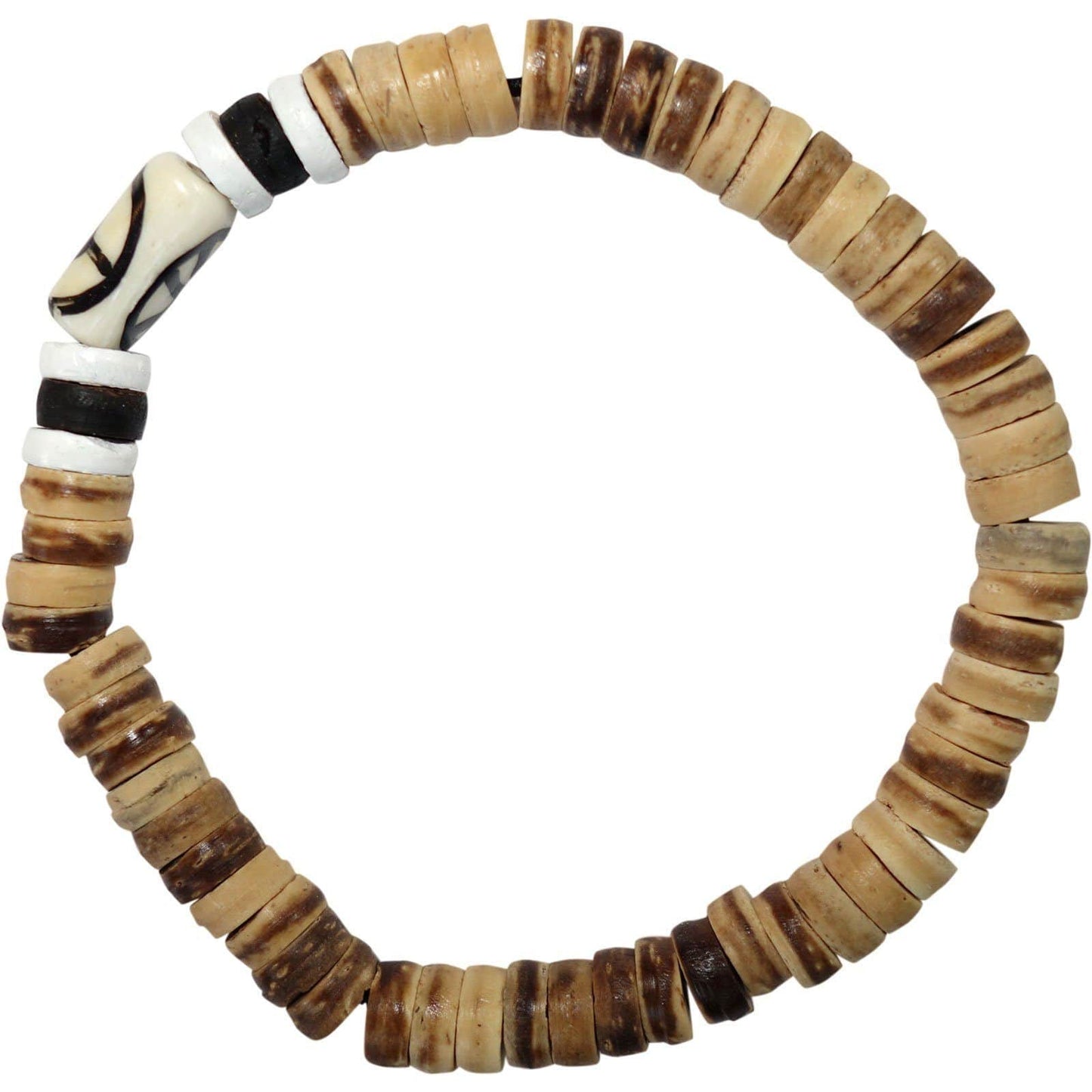 Beaded Wooden Bracelet Wristband Bangle Mens Womens Boys Girls Ladies Jewellery
