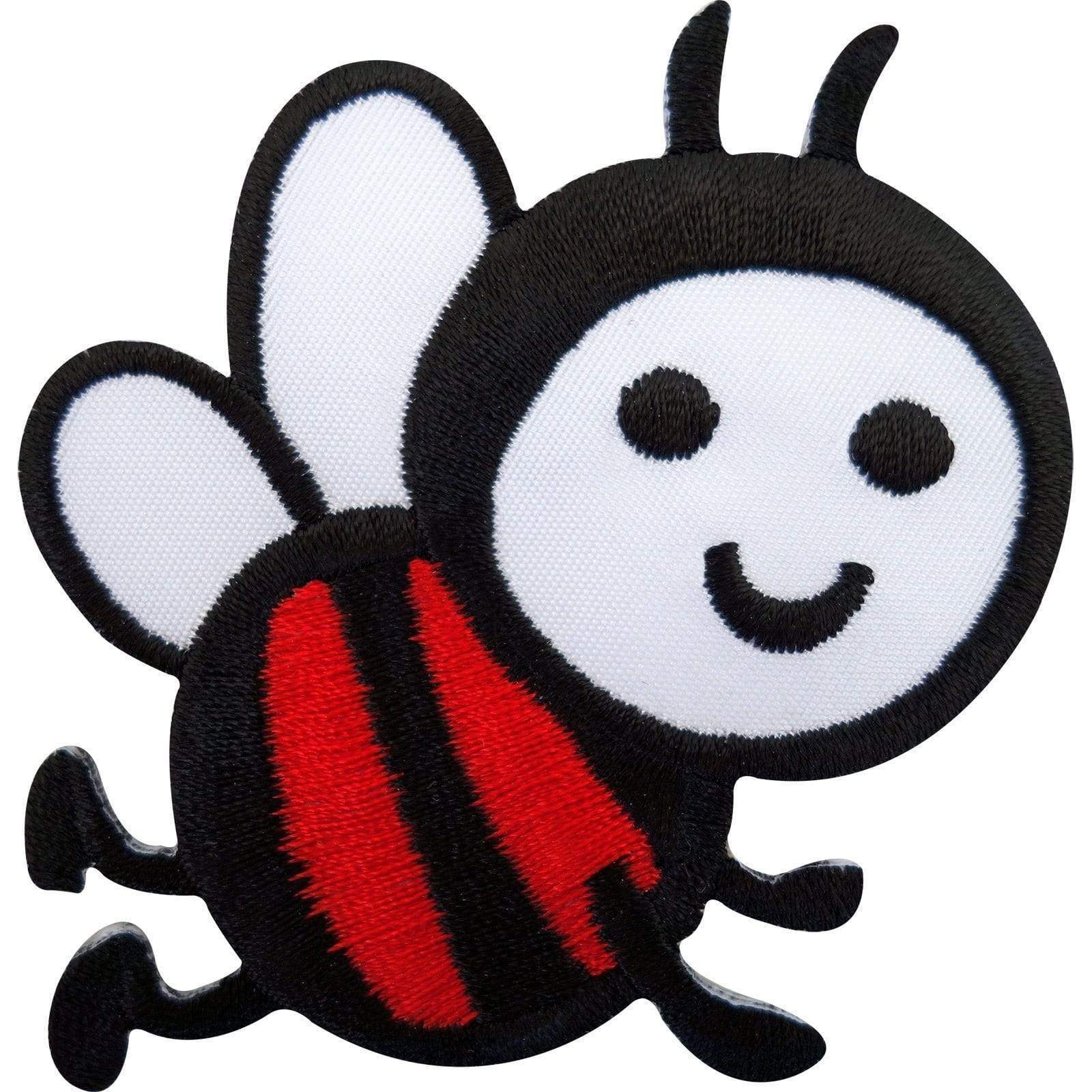 Bee Iron On Patch Bumblebee Badge / Sew On Clothes Bags Hat Embroidered Applique