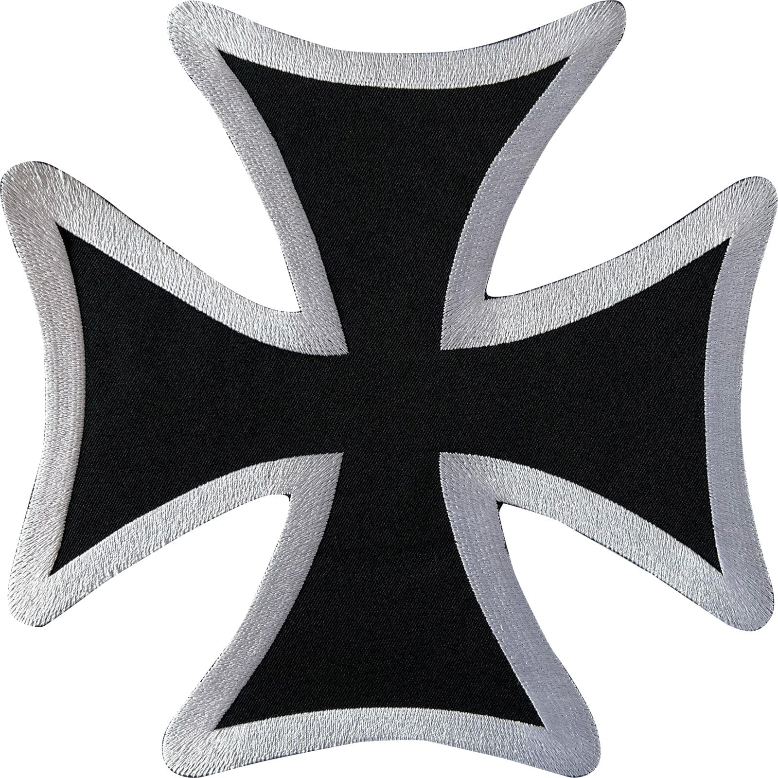 Big Large Iron Sew On Cross Patch Denim Leather Jacket Biker Embroidered Badge