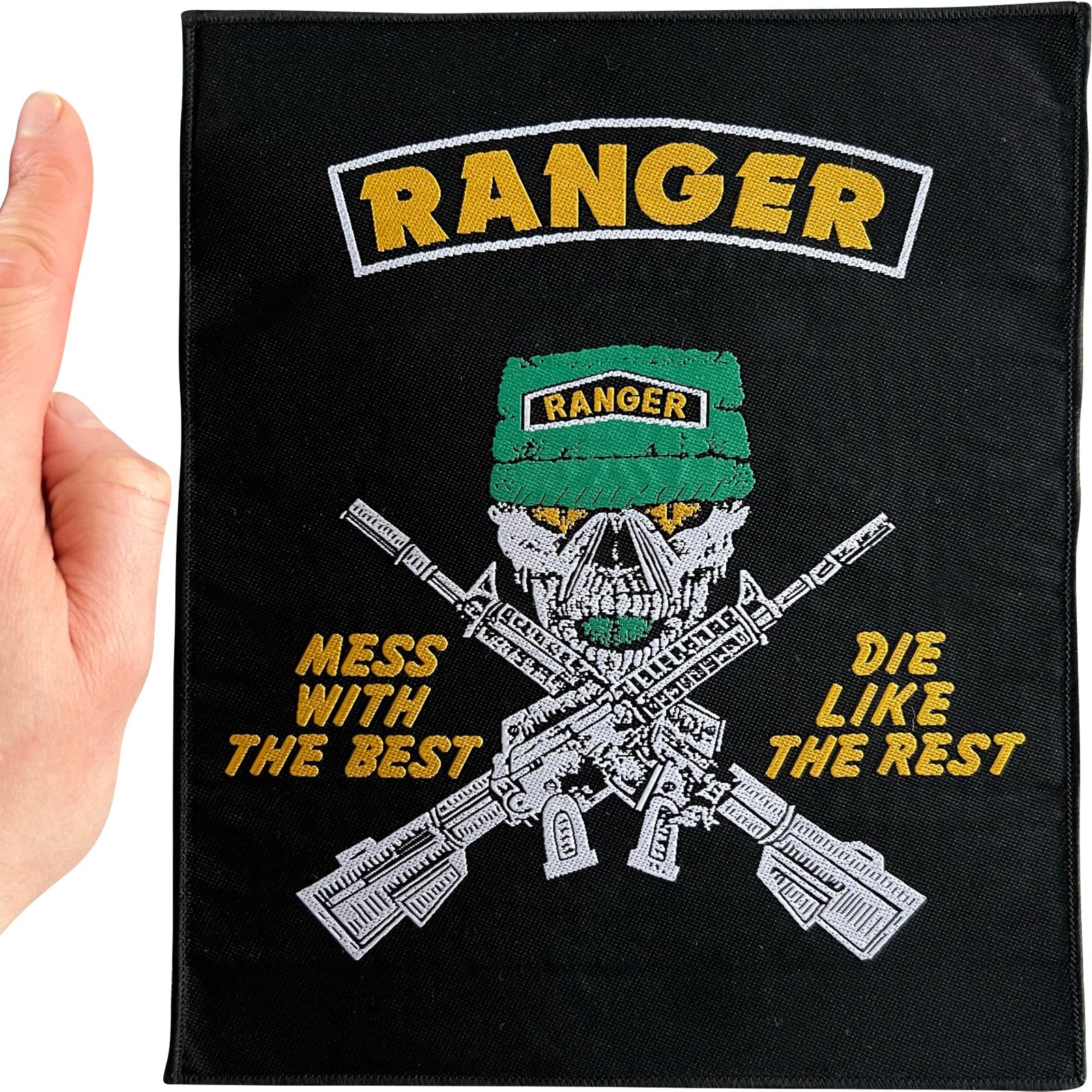 Big Large United States Army Ranger Sew On Patch Clothes Bag Embroidered Badge