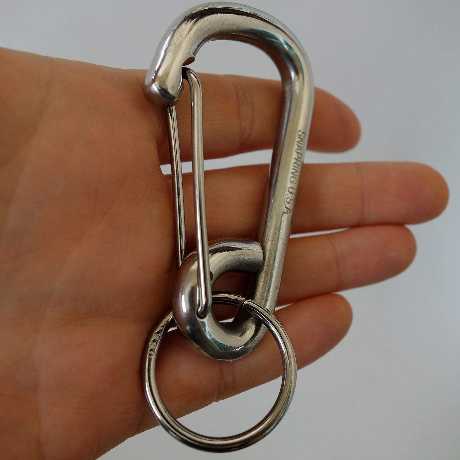 Big Strong Metal Carabiner Keyring Key Chain Dog Collar Lead Harness Snap Clip Big Strong Metal Carabiner Keyring Key Chain Dog Collar Lead Harness Snap Clip