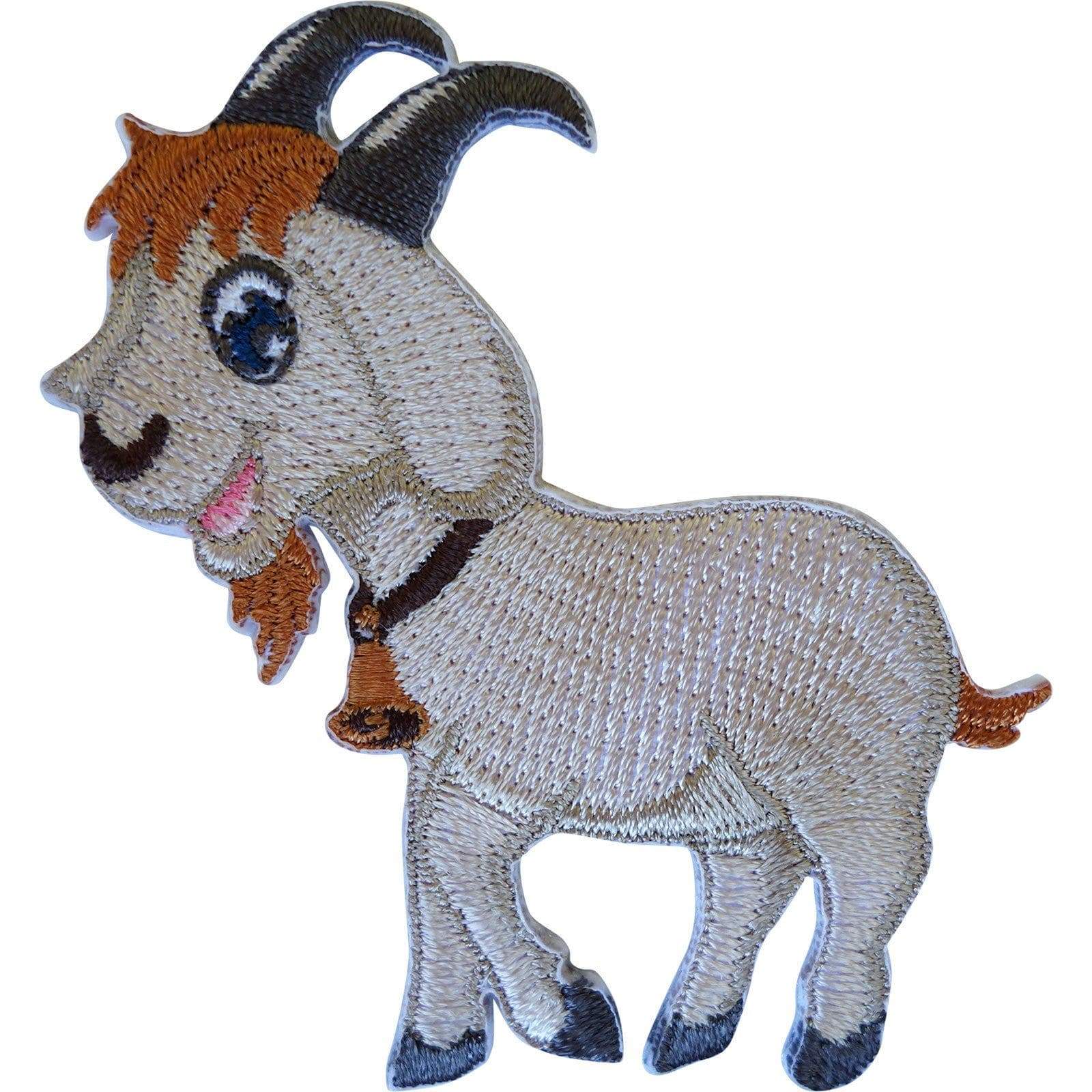 Billy Goat Patch Iron Sew On Clothes Ram Embroidered Badge Embroidery