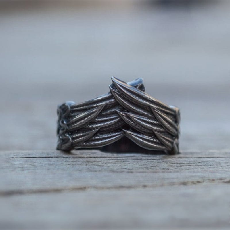 Bird Feathers Ring Made From Stainless Steel