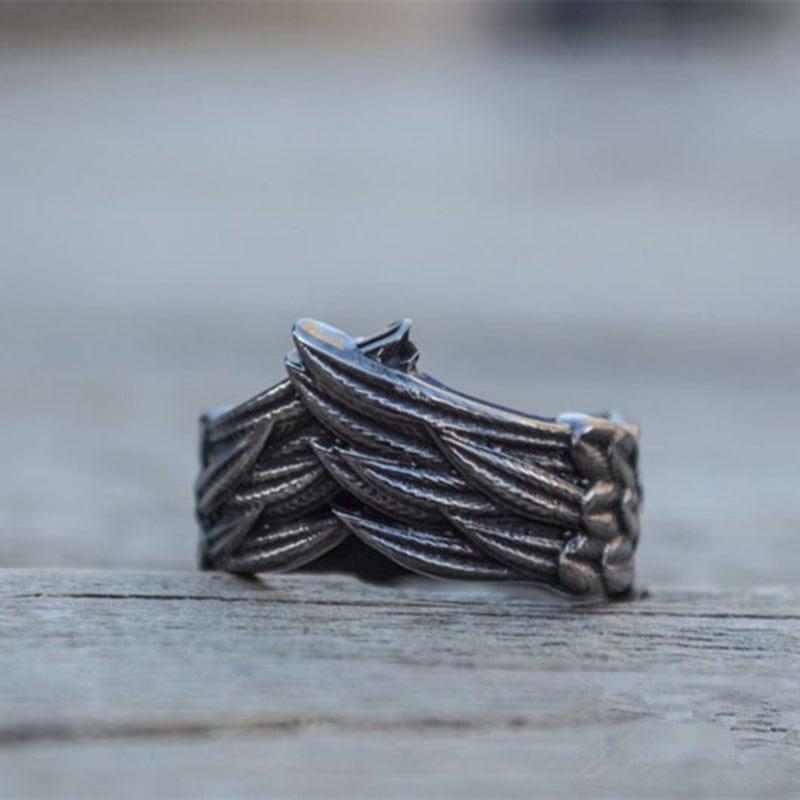 Bird Feathers Ring Made From Stainless Steel