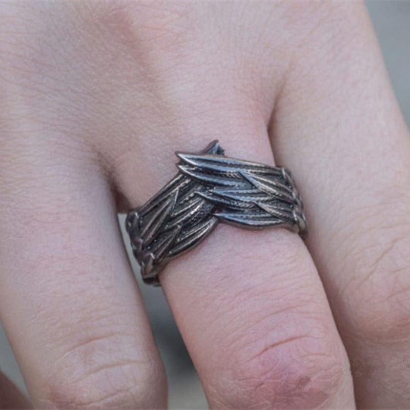 Bird Feathers Ring Made From Stainless Steel