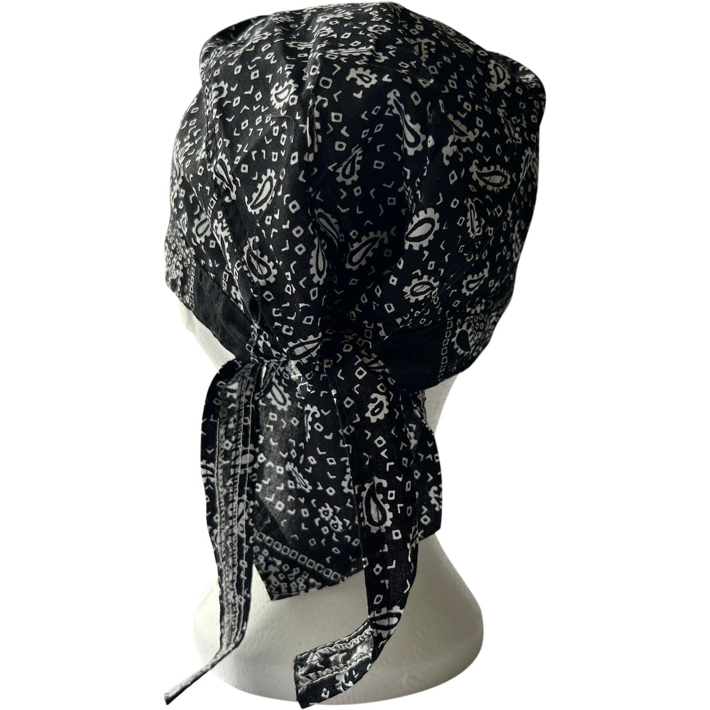 Black Bandana Zandana Hairband Headband Headscarf Durag Hair Head Band Hat Cap
