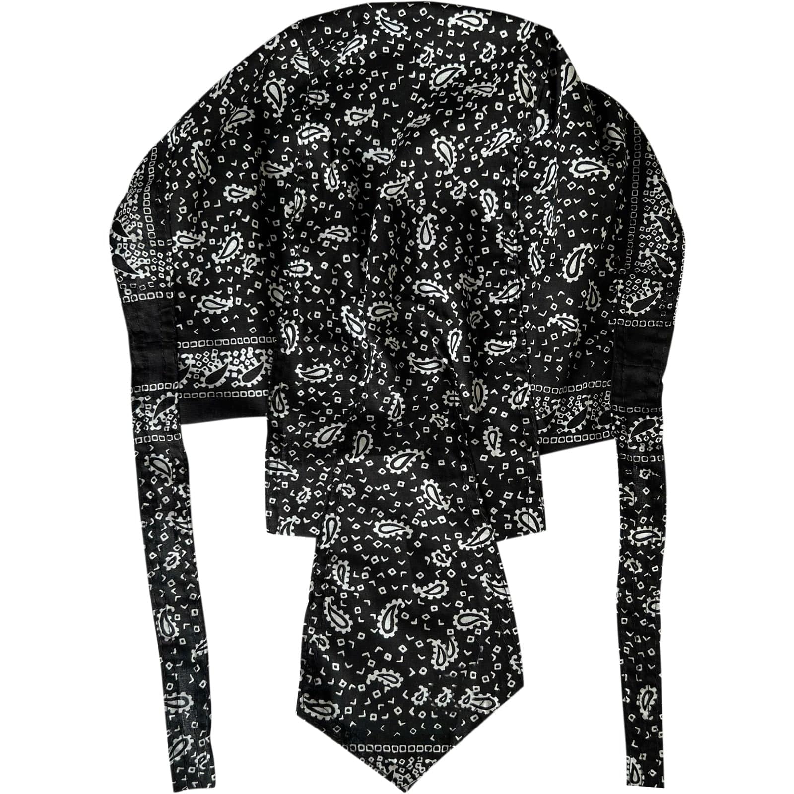 Black Bandana Zandana Hairband Headband Headscarf Durag Hair Head Band Hat Cap