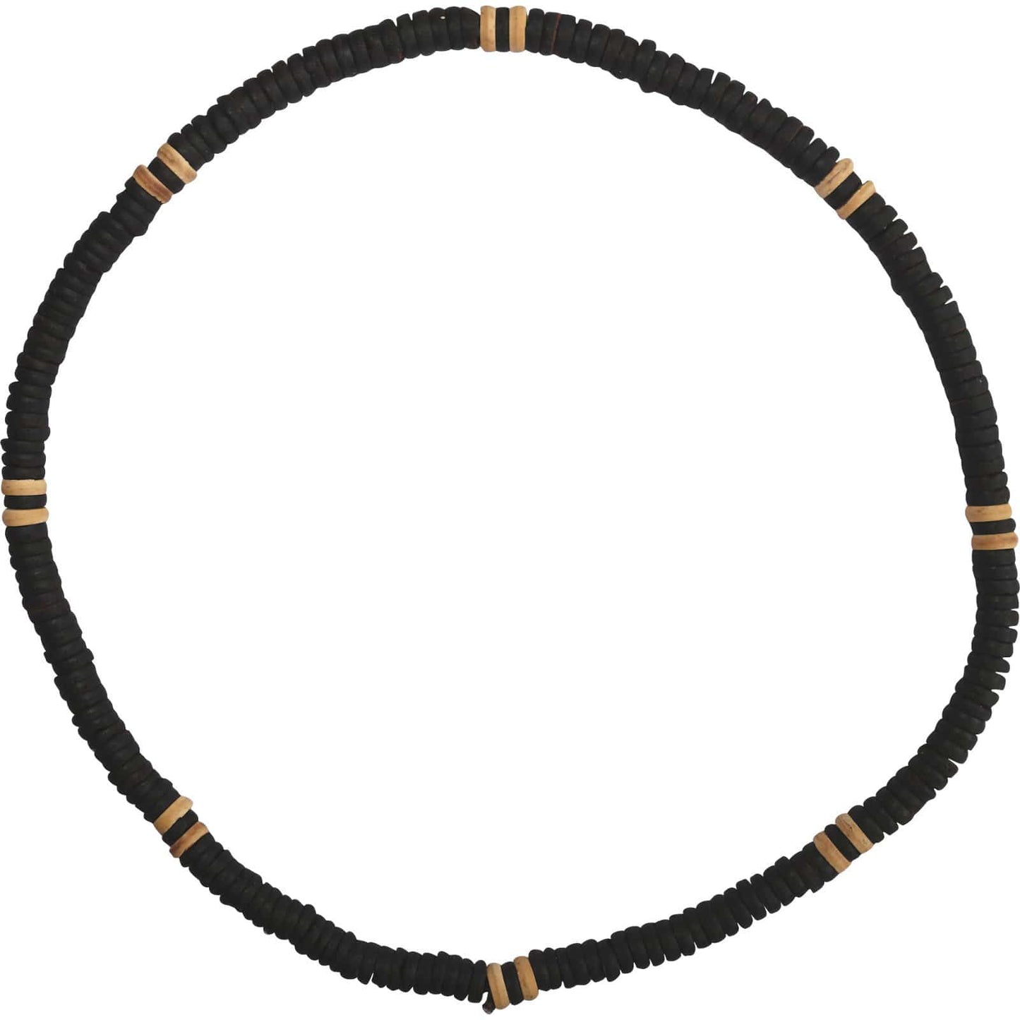 Black Brown Wood Beaded Necklace Chain Mens Womens Ladies Girls Boys Jewellery