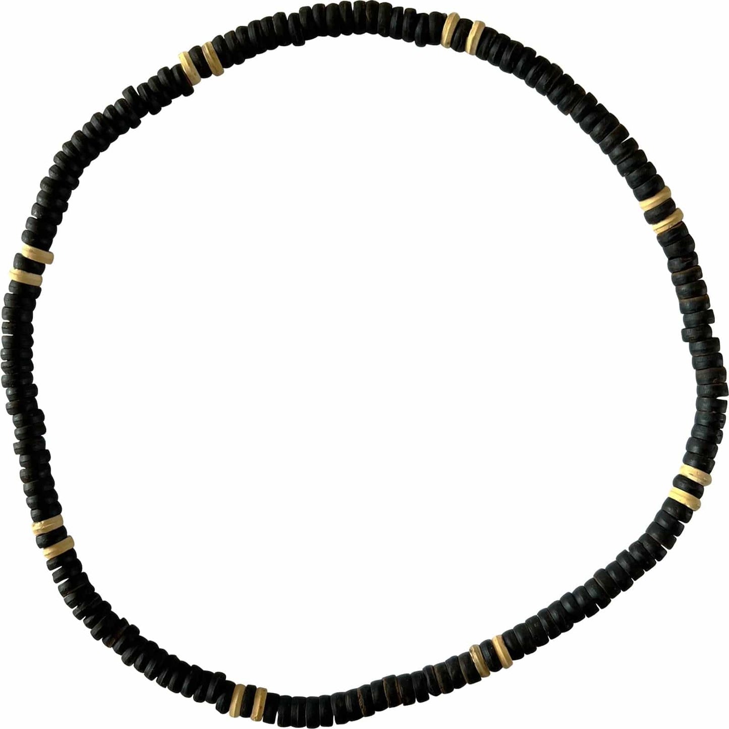 Black Brown Wood Beaded Necklace Chain Mens Womens Ladies Girls Boys Jewellery