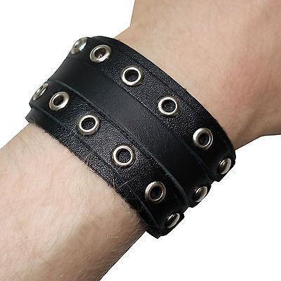 Black Leather Stud Bracelet Wristband Bangle Mens Womens Ladies Girls Boys Kids Black Leather Stud Bracelet Wristband Bangle Mens Womens Ladies Girls Boys Kids