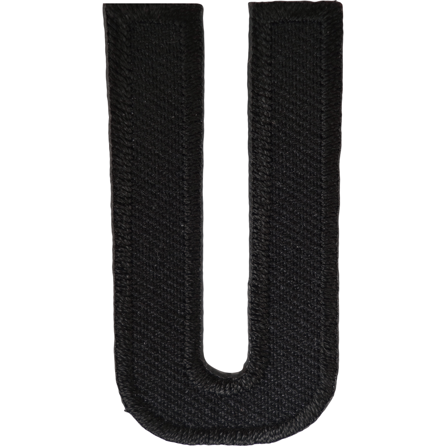 Letter U Black Letter Number Iron Sew On Patches Badges Name Letters Numbers Badge Patch