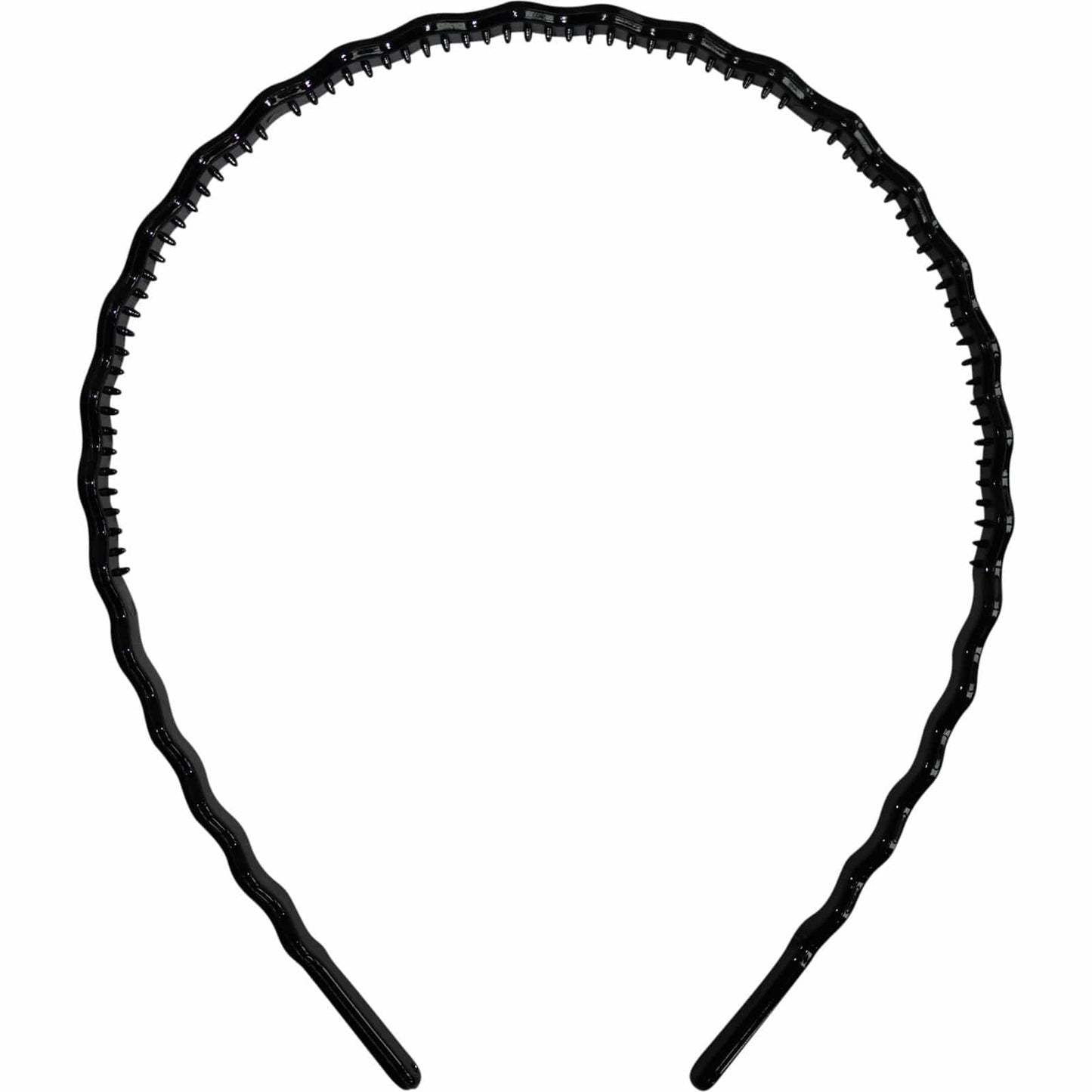 Black Wavy Sports Hairband Headband Girls Womens Ladies Kids Mens Gym Alice Band