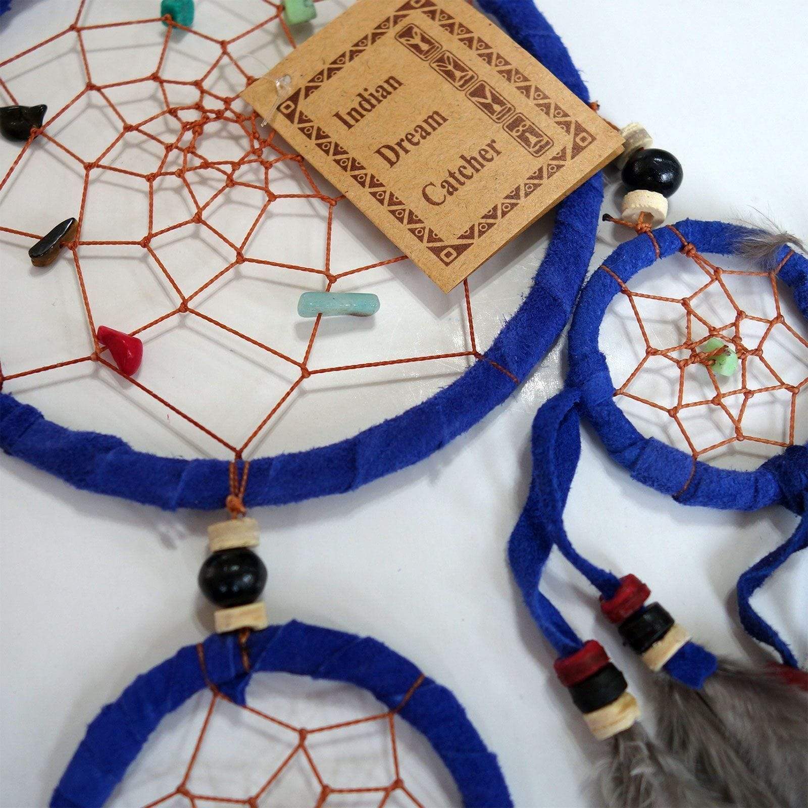 Blue Indian Web Dreamcatcher Boys Girls Bedroom Decoration Small Dream Catcher