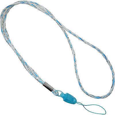 Blue Mobile Cell Phone Neck Strap Lanyard ID Card Key USB Stick Holder Keychain Blue Mobile Cell Phone Neck Strap Lanyard ID Card Key USB Stick Holder Keychain