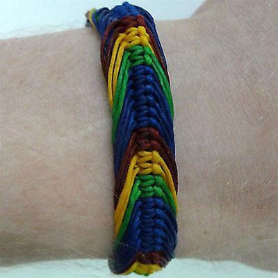 Blue Rasta Bracelet Wristband Bangle Mens Womens Boys Girls Ladies Kid Jewellery Blue Rasta Bracelet Wristband Bangle Mens Womens Boys Girls Ladies Kid Jewellery