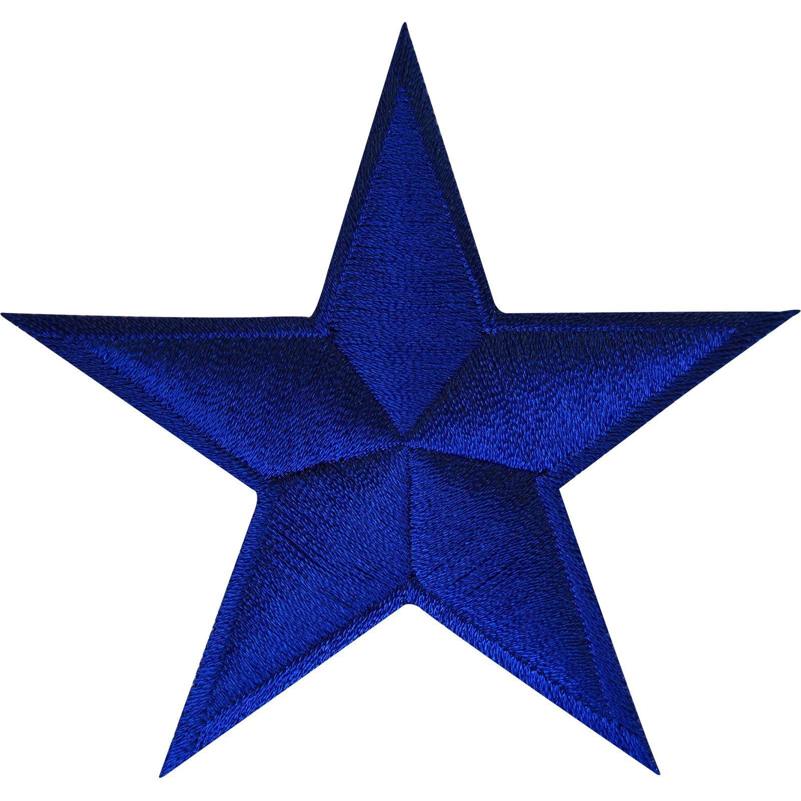 Blue Star Iron On Badge Sew On Patch Clothing Bag Crafts Embroidered A