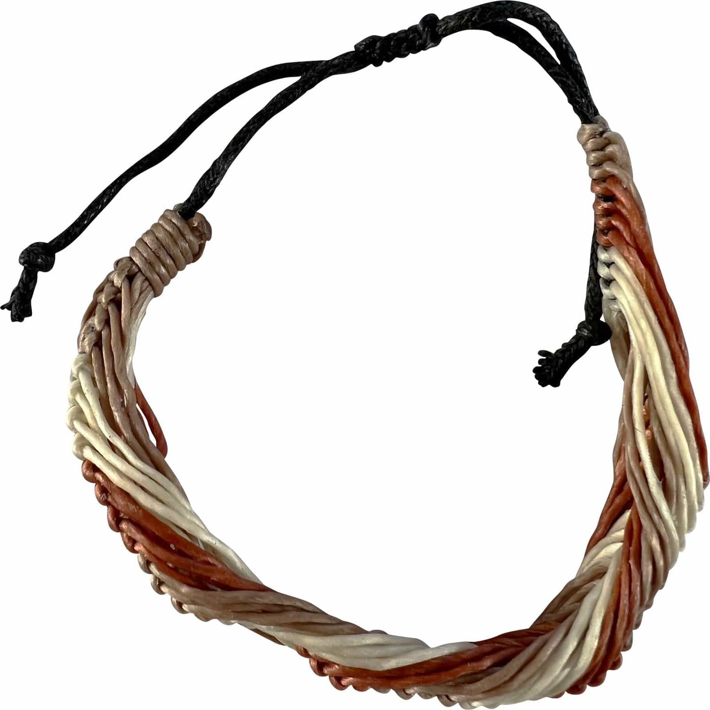 Brown Beige Bracelet Wristband Bangle Mens Womens Boys Girls Handmade Jewellery